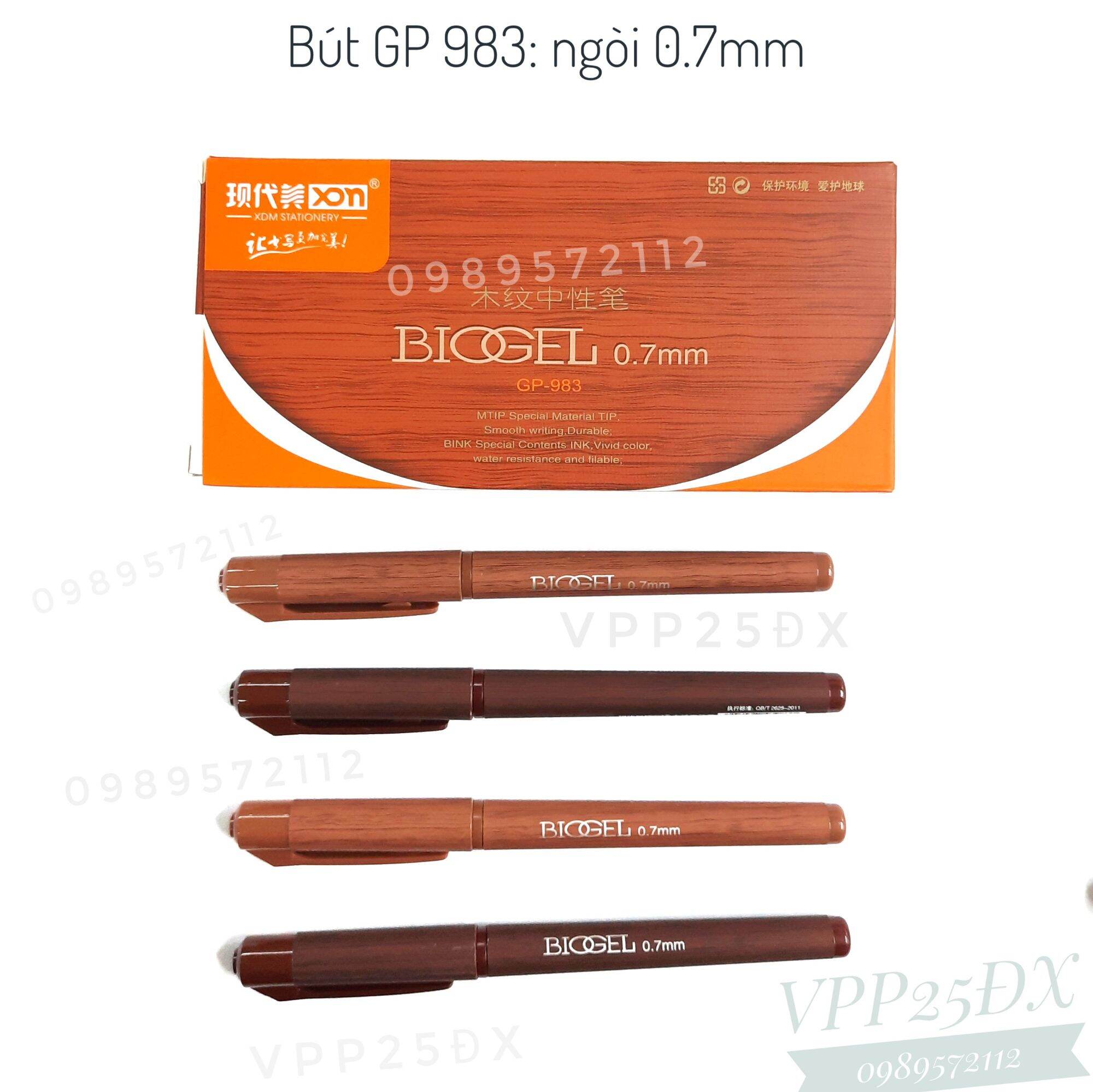 Hộp 12 cái Bút bi nước GP983-Bút ký ngòi 0.7mm