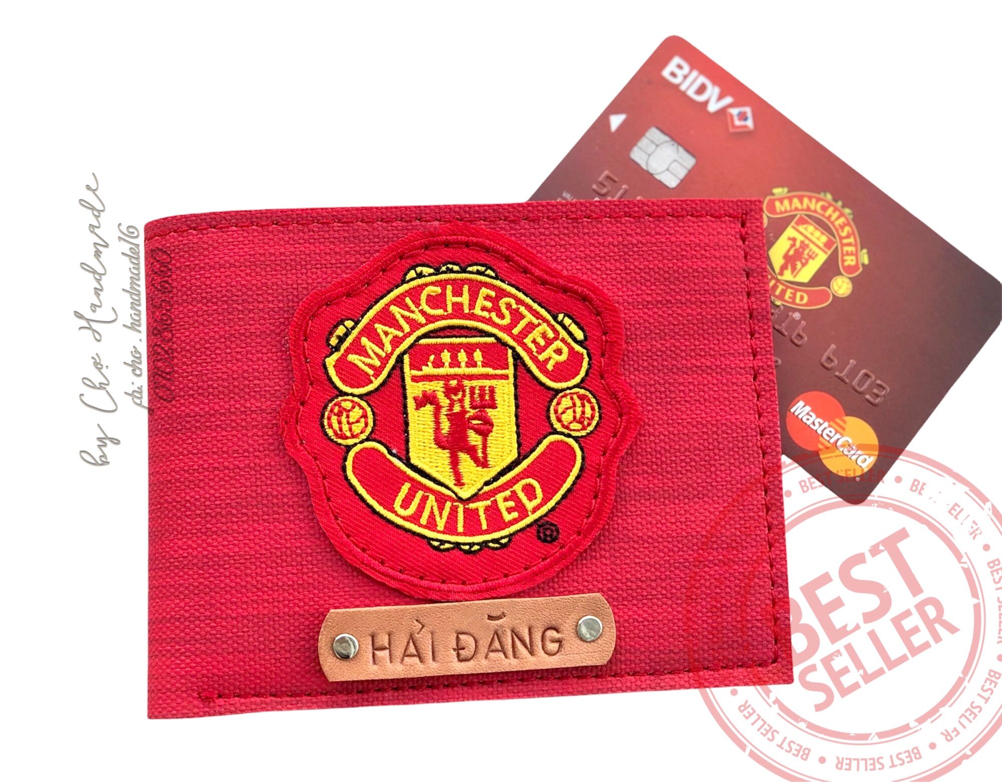 Ví tiền logo bóng đá MU manchester đá banh