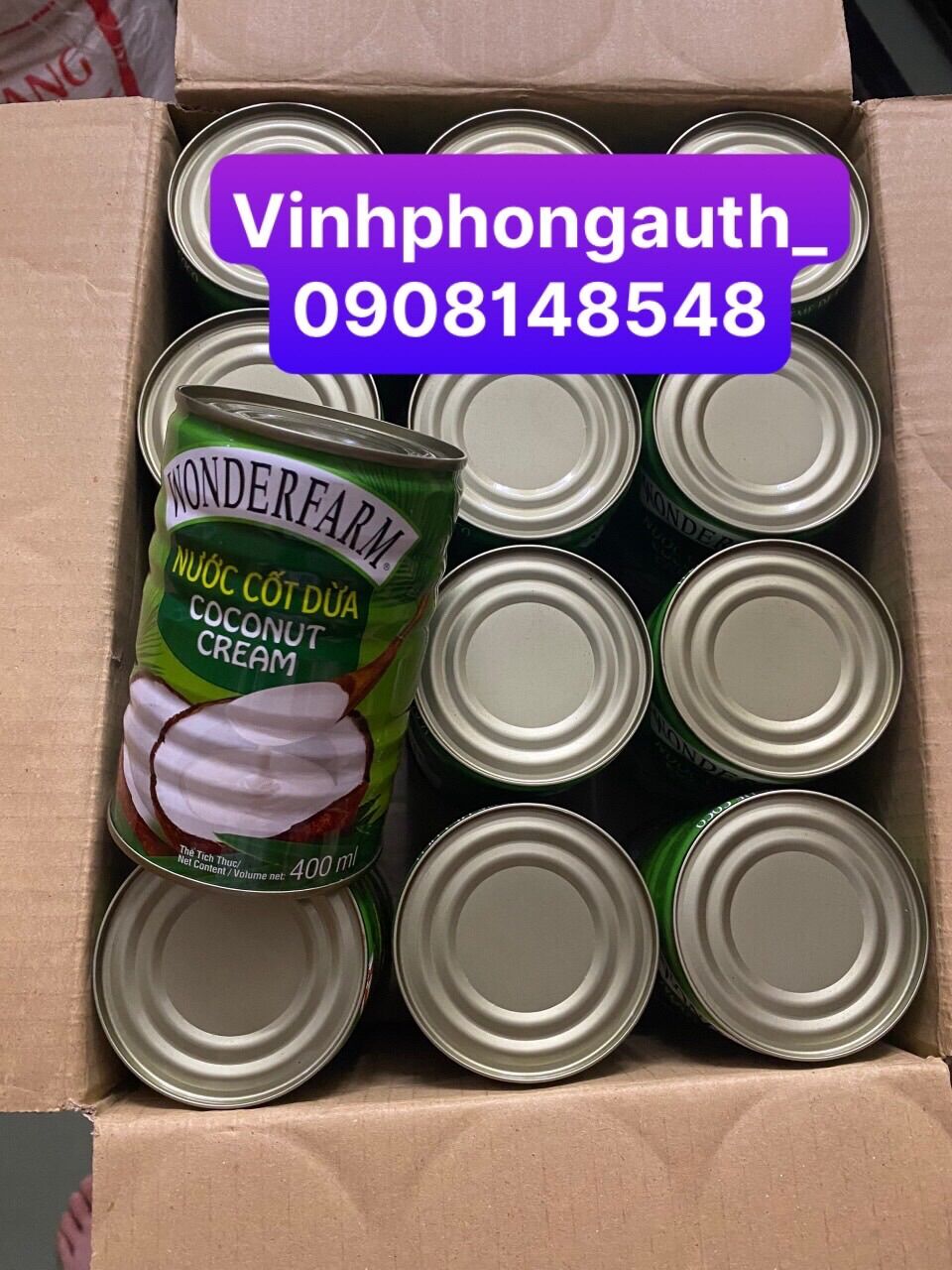 Nước cốt dừa Wonderfarm 400ml