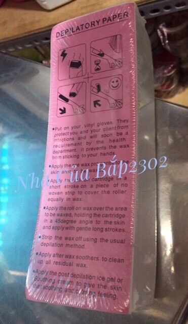 Giấy wax lông Depilatory (100 tờ)