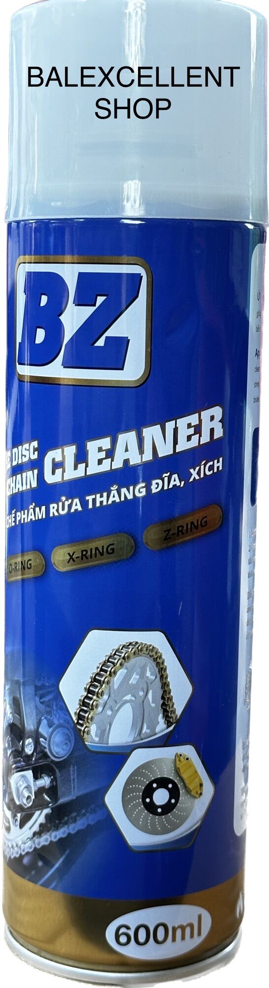 Xịt vệ sinh sên bz chain cleaner 600ml đa dụng xe và các thiết bị máy móc.