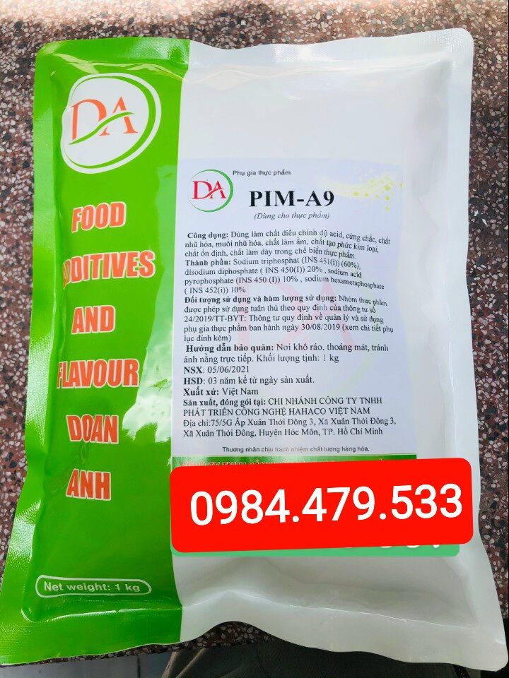 [HCM]Pim A9- Phụ gia tạo độ cứng chắc cho chả lụaxúc xíchbò viên...