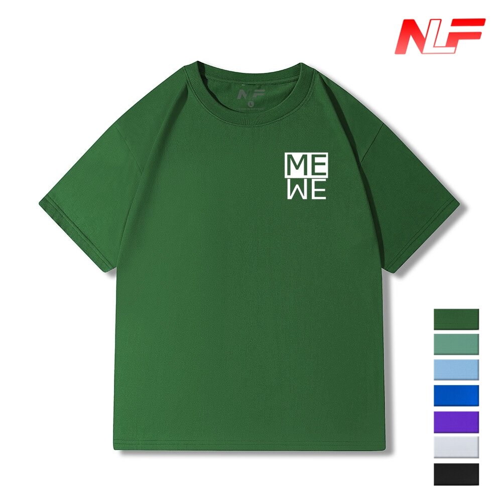 Áo Thun Form Rộng Tay Ngắn Logo ME NADC-005 - Áo Thun Nam Nữ - Dễ Phối Trang Phục