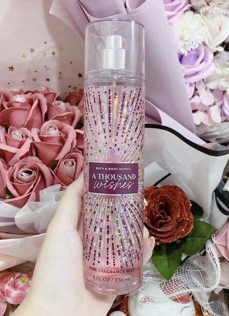 Sản Phẩm Tắm Dưỡng Xịt Thơm Toàn Thân Lưu Hương Mịn Da Bath & Body Works - A Thousand Wishes