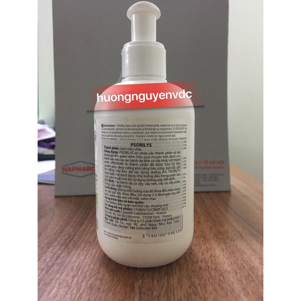 Psorylis giữ ẩm tiêu sừng và vẩy nến