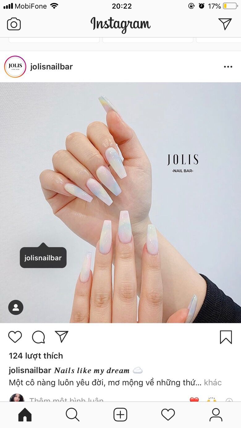 Mẫu nail khách đặt