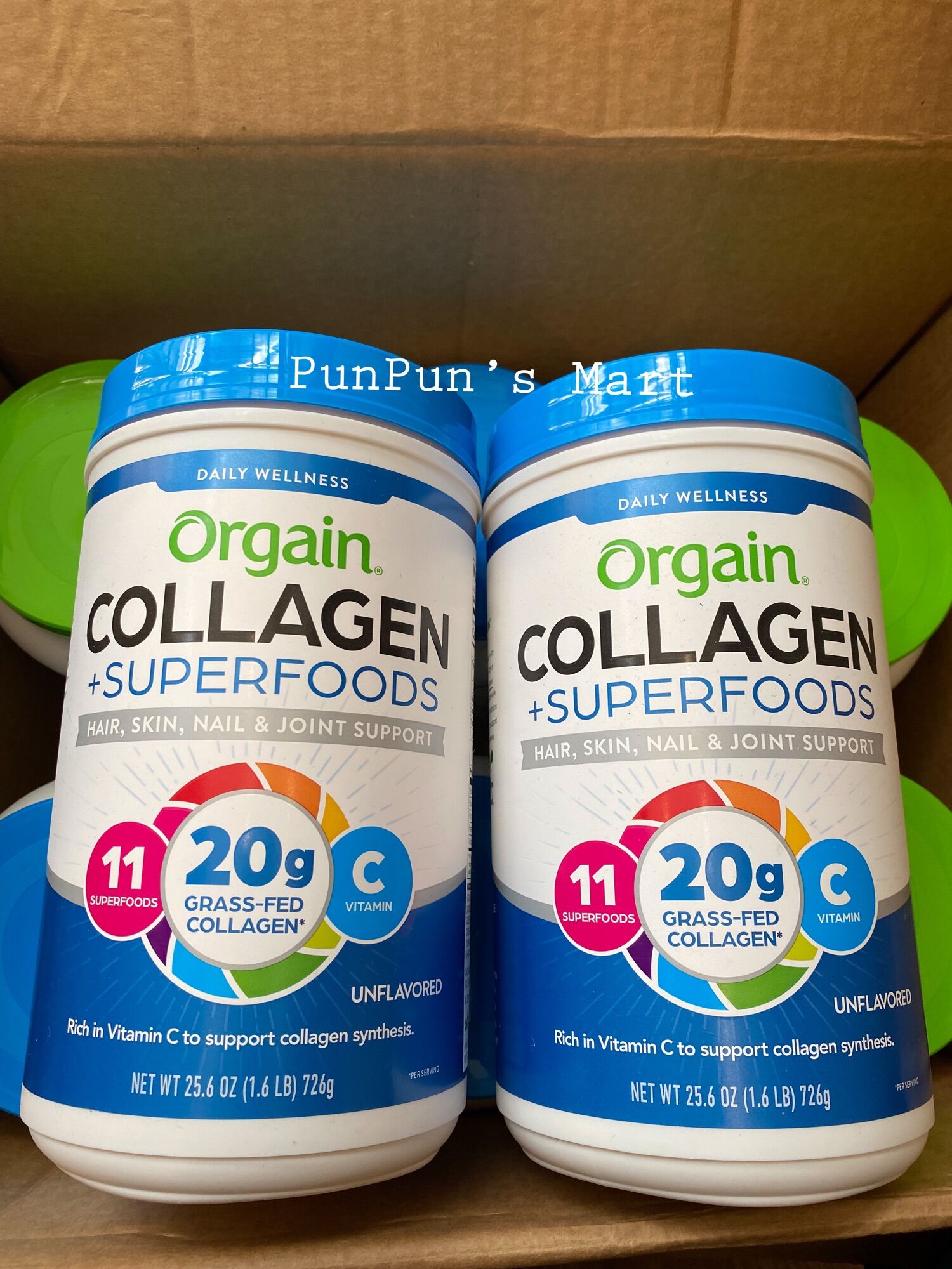 Bột bổ sung collagen orgain collagen + superfoods unflavored