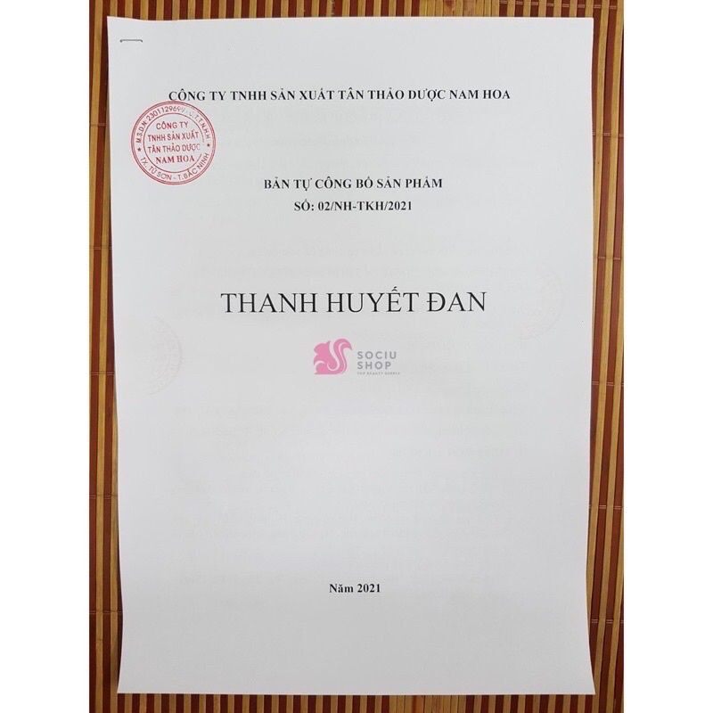 THANH HUYẾT ĐAN TKH