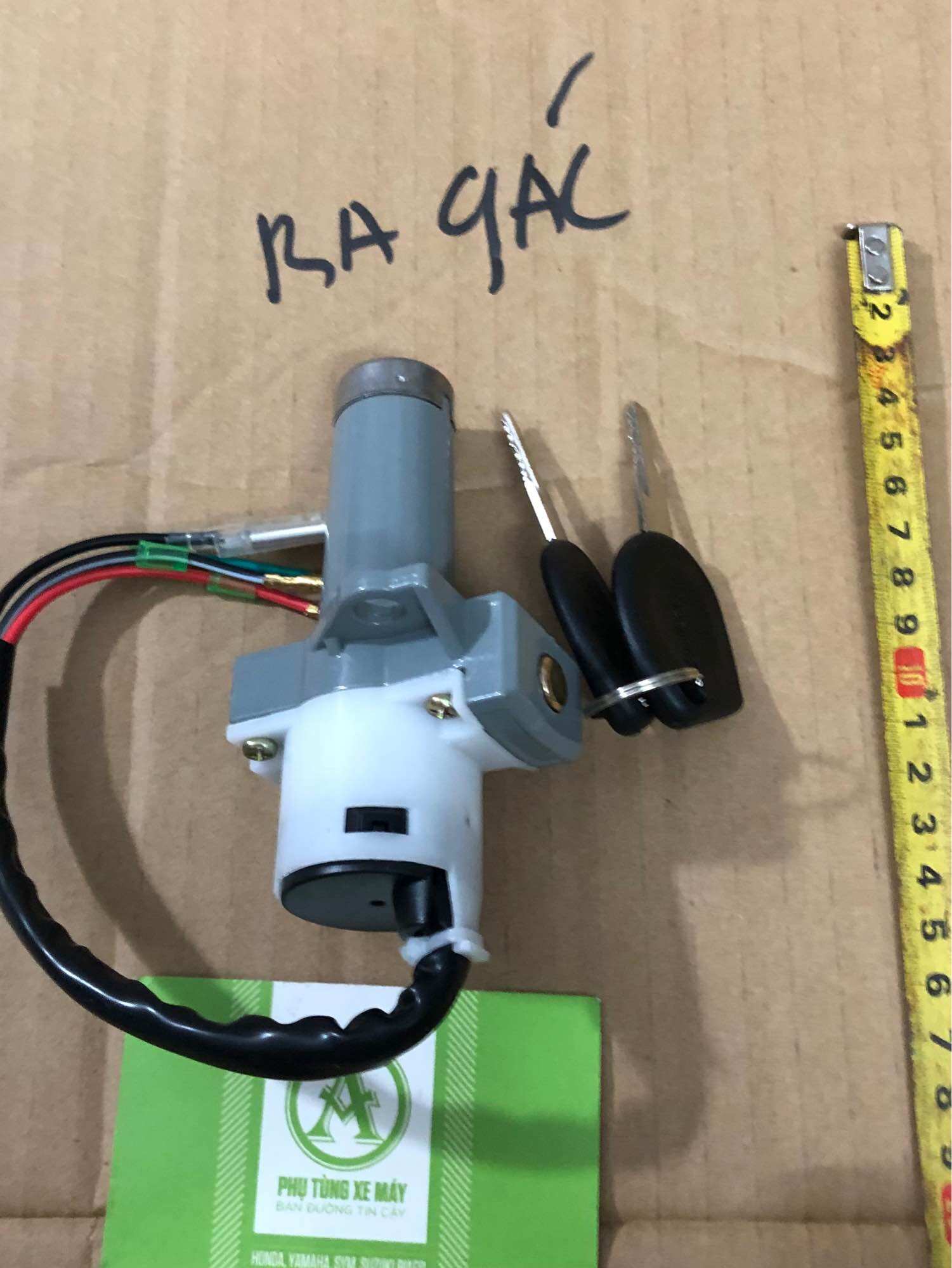 Bộ KHÓA ĐIỆN VUÔNG XE BA GÁC LỚN
