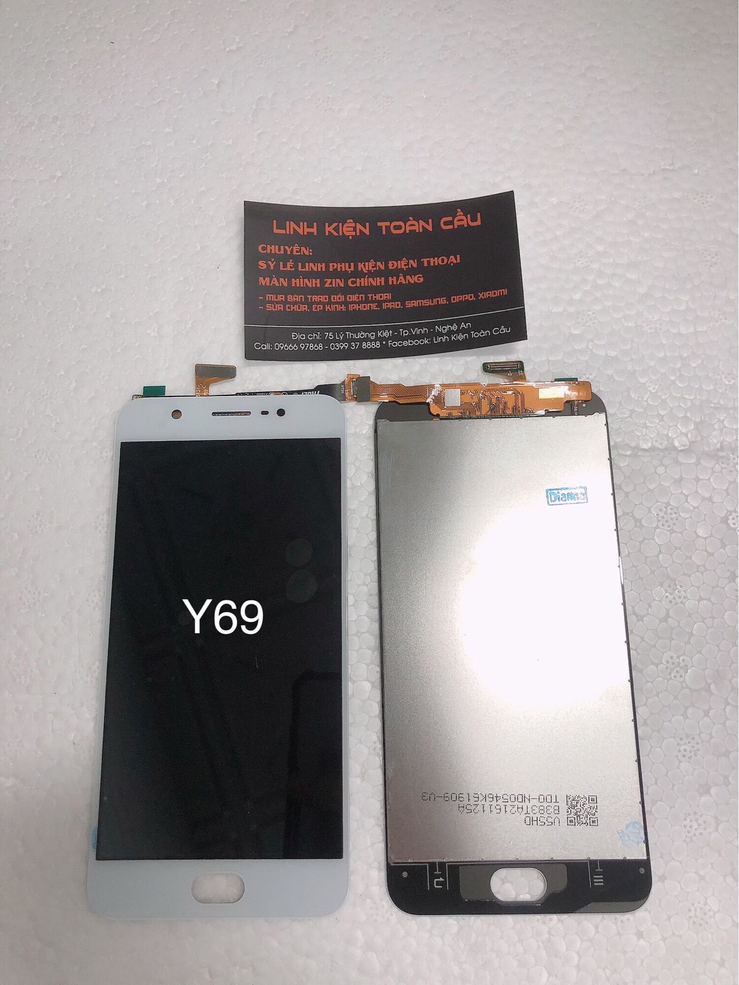 Màn hình VIVO y69 New Full bộ màu đen Bảo hành 3 tháng Tặng kèm keo dán màn hình+tua vít sữa chữa+cường lực+que chọc sim+FREE SHIP