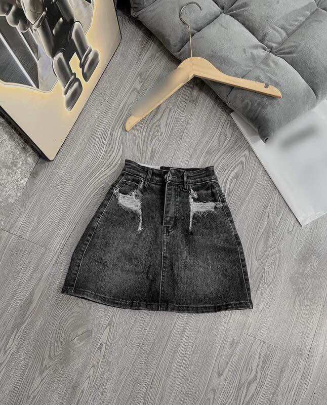 CHÂN VÁY JEAN CAO CẤP CHUẨN SHOP