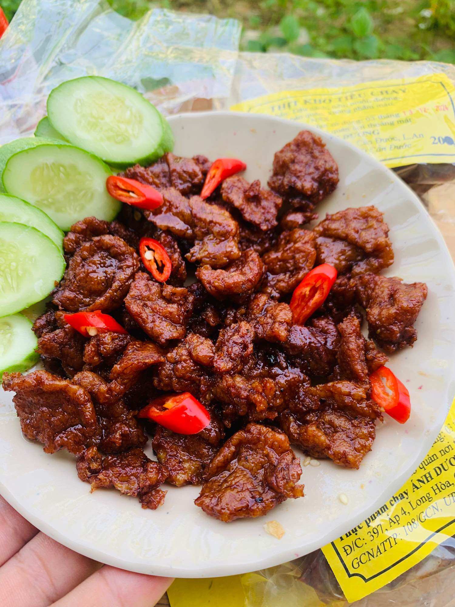 Thị kho tiêu chay đặc biệt combo 3 gói (600g)