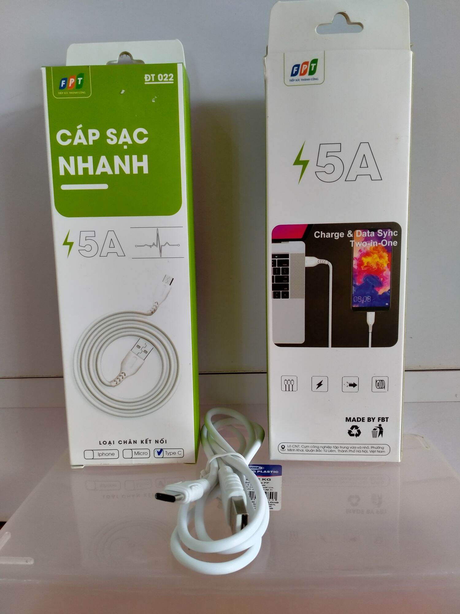 cáp sạc nhanh type c