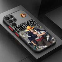 One Piece | Ốp Điện Thoại One Piece Luffy Trong Suốt Mờ Chống Xước Thiết Kế Hoạt Hình Nửa Bao Phủ Chất Liệu TPU PC Dành Cho Samsung S25 S24 S23 S22 S21 S20 S10 FE Ultra Plus Lite