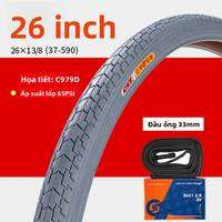 Lốp Xe Đạp Nữ CST 26 Inch Lốp Xe Lăn Màu Xám Lốp Xe Đạp Ngoài CST 24 Inch Lốp Xe Đạp Ngoài Lốp Xe Đạp Thép Dây Thép