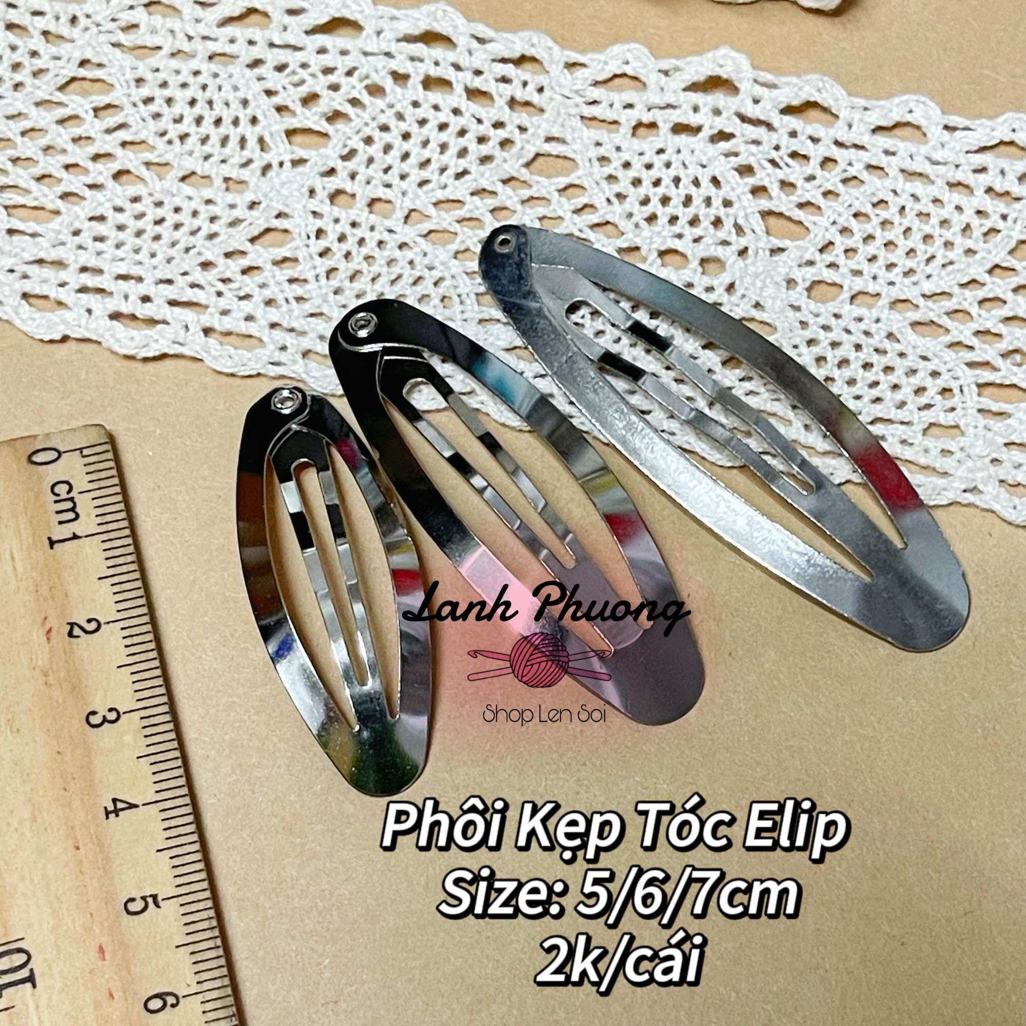 Phôi Làm Kẹp Tóc , Phôi vải nỉ, Kẹp Mỏ Vịt ( 10 cái )