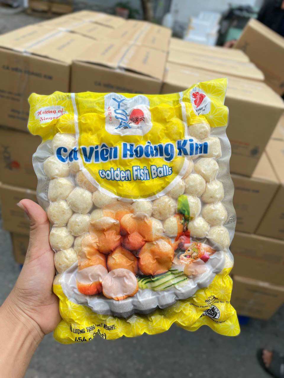 Cá viên hoàng kim hiệu yosa bịch 500gr