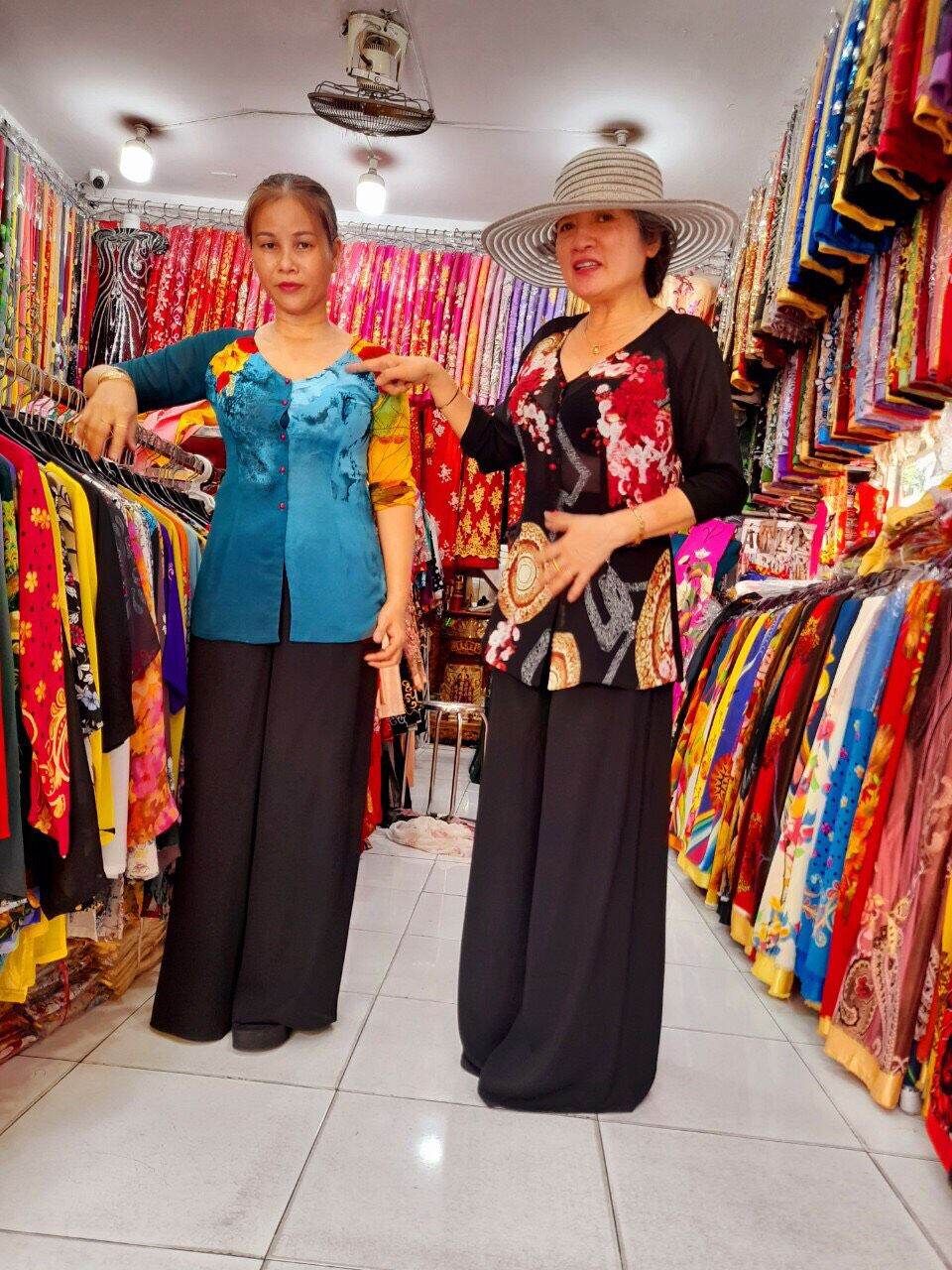 QUẦN DÀI ĐEN MẶC ÁO BÀ BA VON (size 40-68kg)