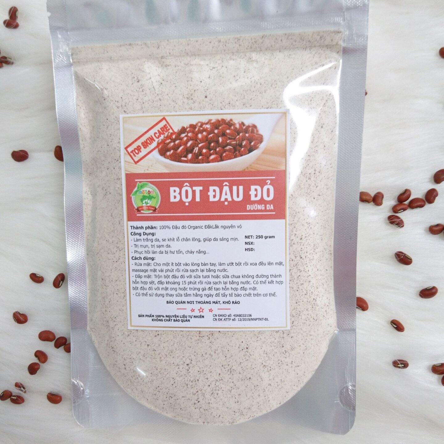(500Gr) Bột Đậu Đỏ ĐăkLăk Dùng Rửa Mặt/Tắm/Tẩy Tế Bào Chết