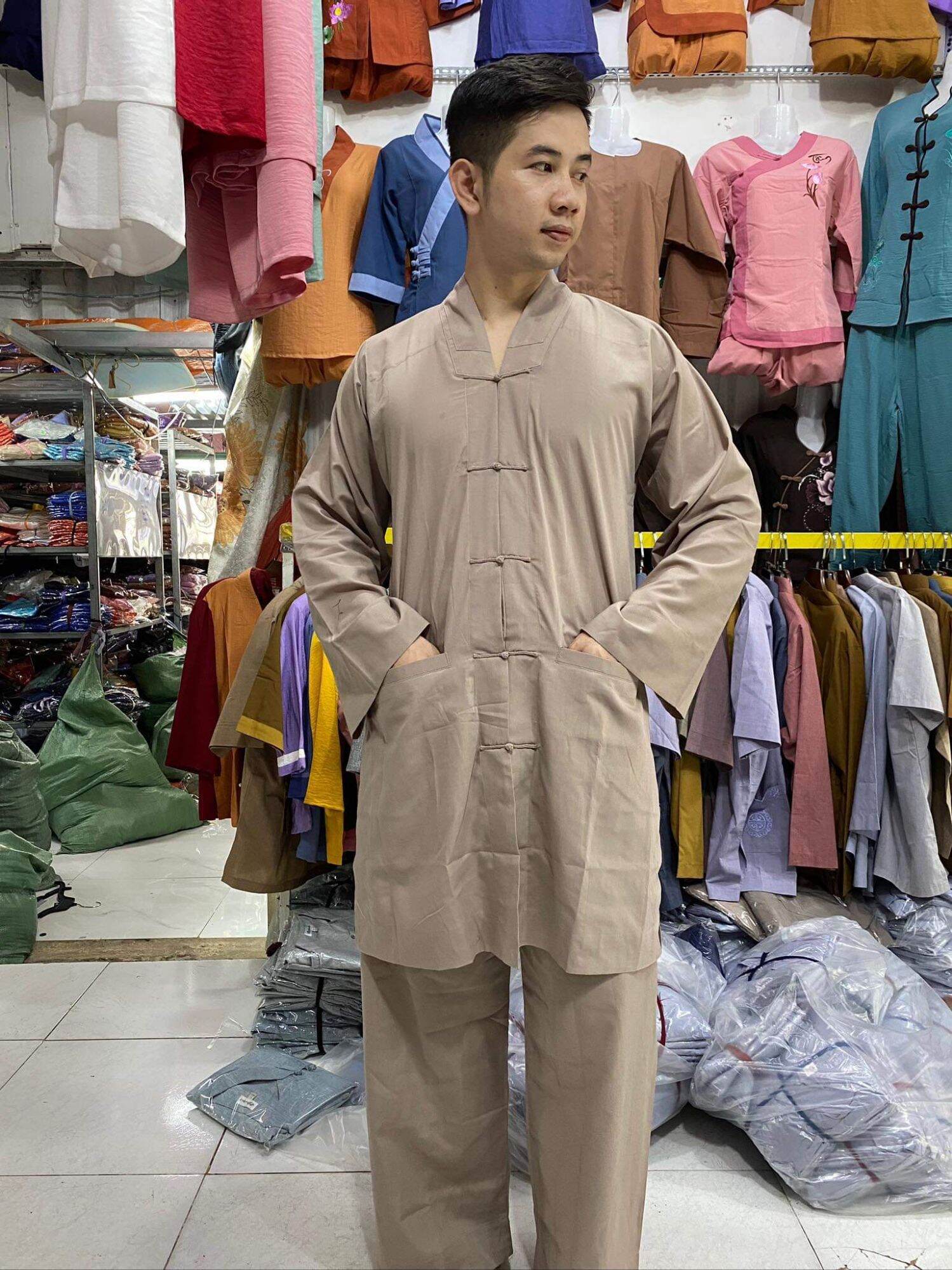 Bộ la hán thầy vải kate cao cấp