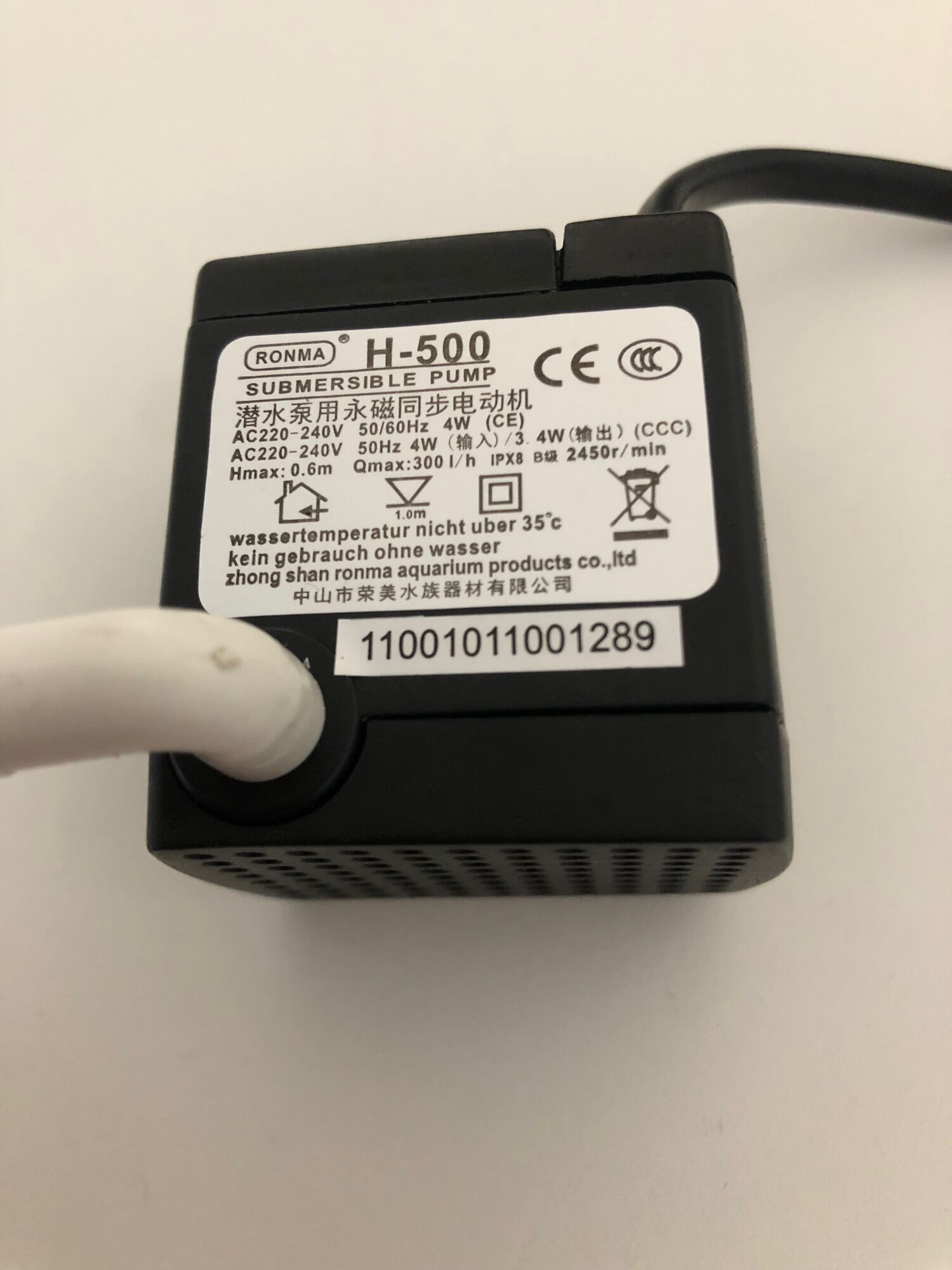 [HCM]Bơm nước RONMA H-500 dùng cho quạt đều hòa Midea Comfee