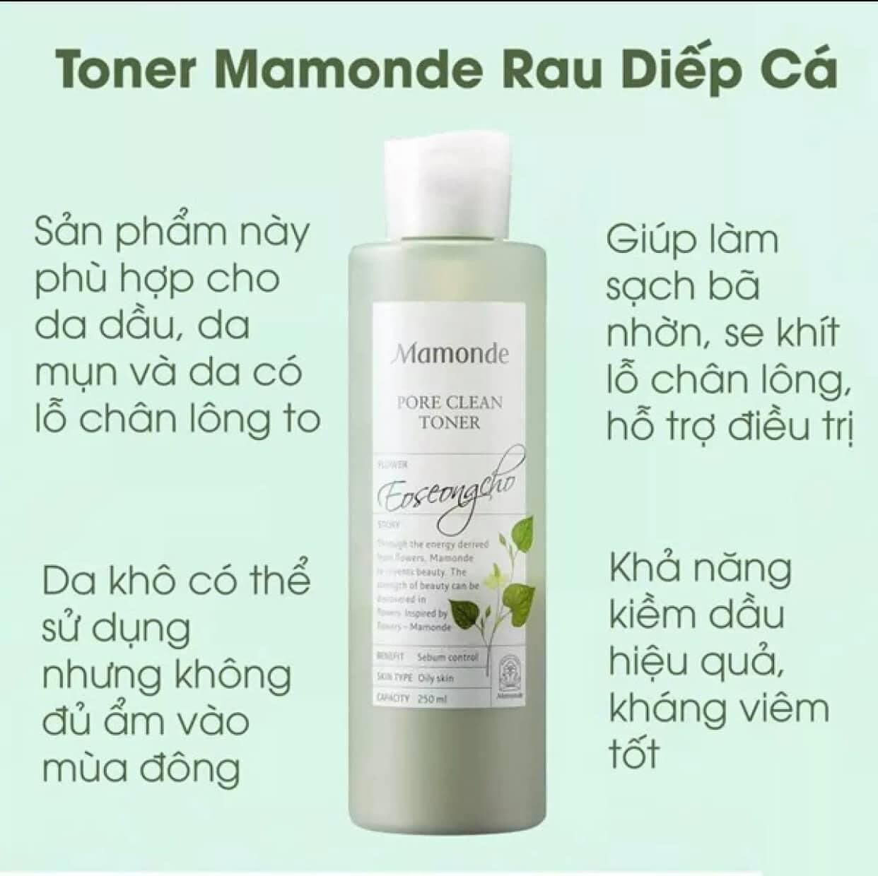 Toner Mamonde diếp cá