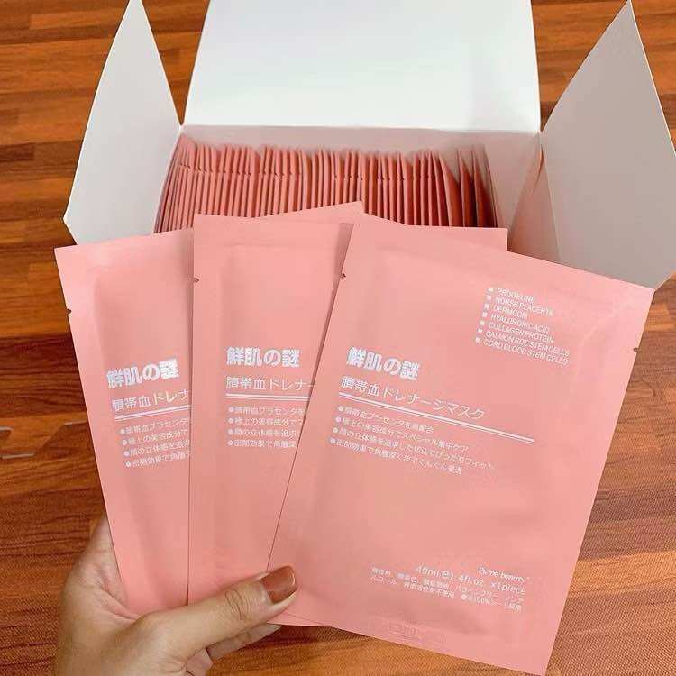[SỈ ]1 HỘP 50 MIẾNG Mặt nạ nhau thai cừu , Mặt Nạ Tế Bào Gốc Nhau Thai Cừu Cuống Rốn , cấp ẩm，dưỡng da