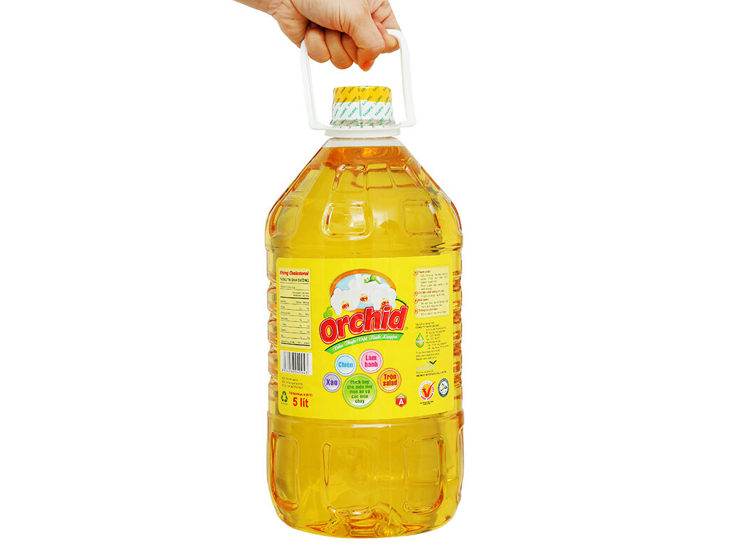 Dầu thực vật tinh luyện Orchid can 5 lít