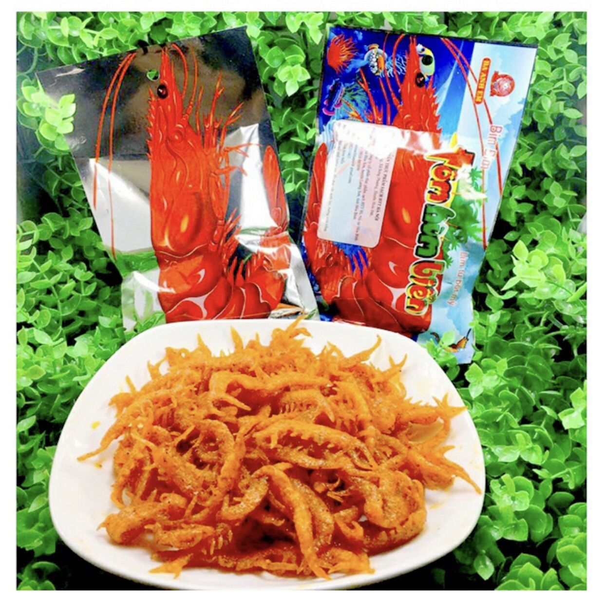 Snack tôm hùm biển siêu cay độ dai vừa phải đồ ăn vặt cổng trường cực hot