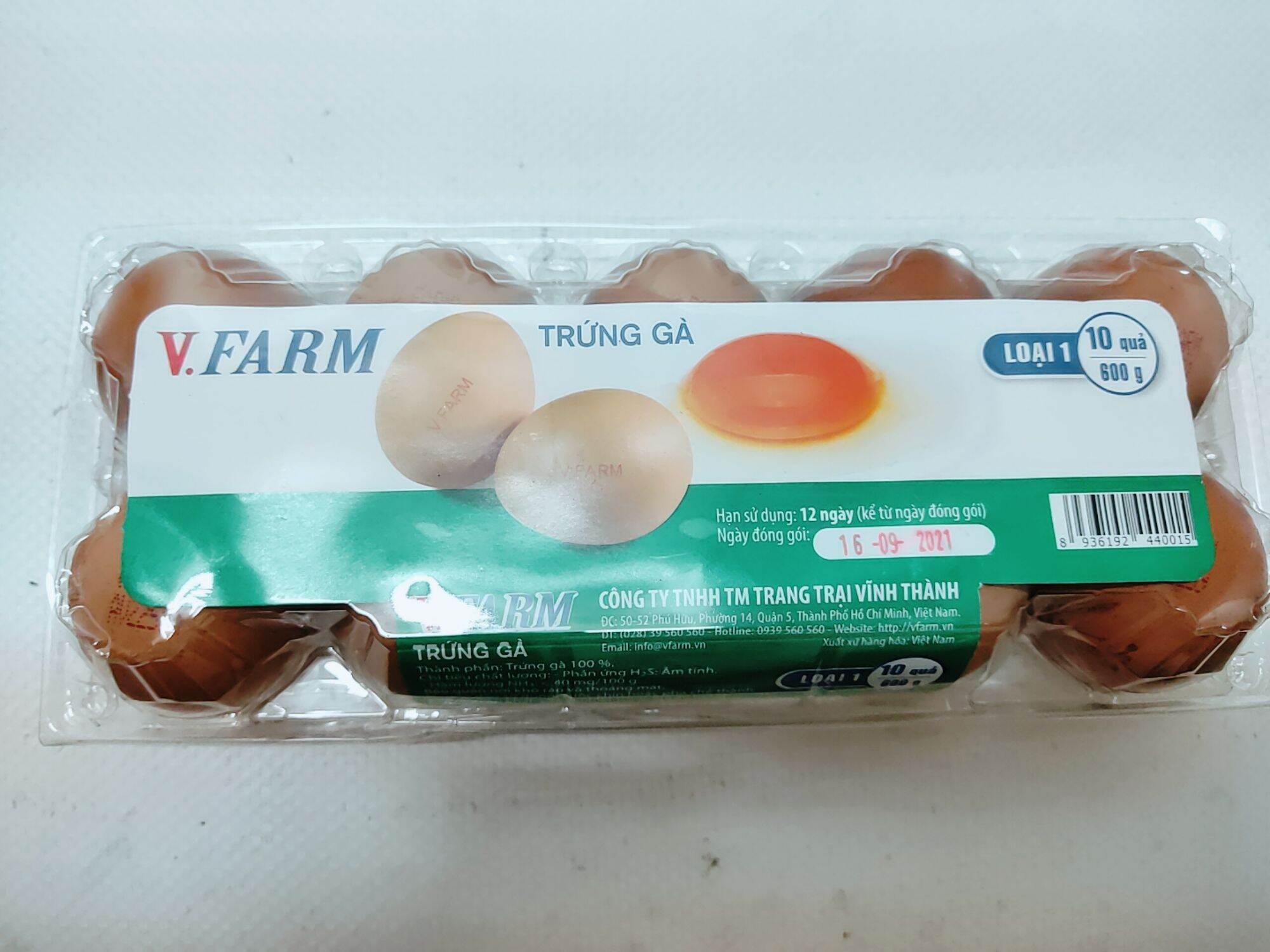 TRỨNG GÀ VFOOD - LOẠI 1