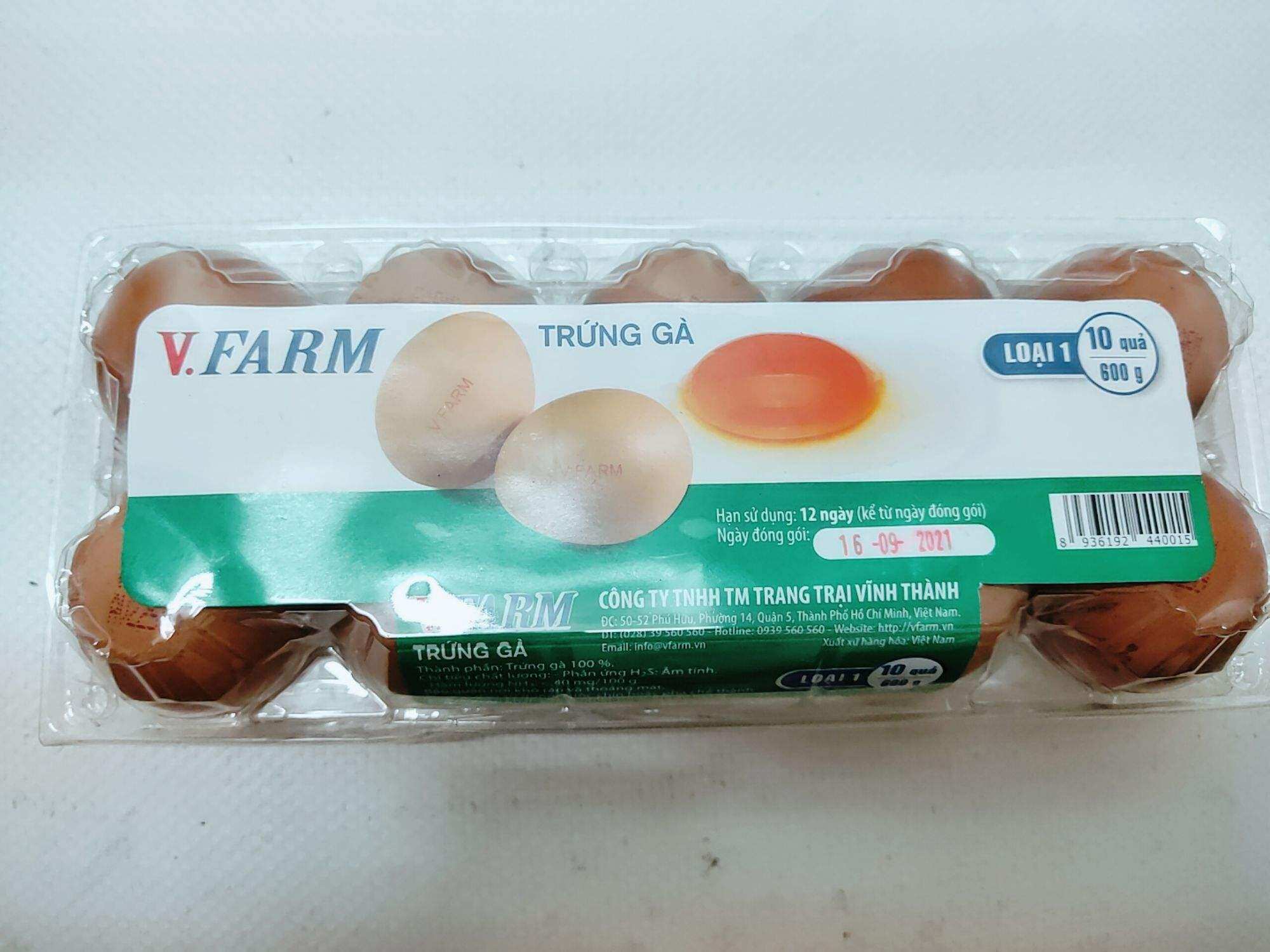 TRỨNG GÀ VFOOD - LOẠI 1