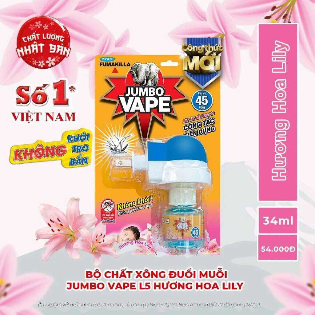 Bộ máy xông đuổi muỗi Jumbo Vape