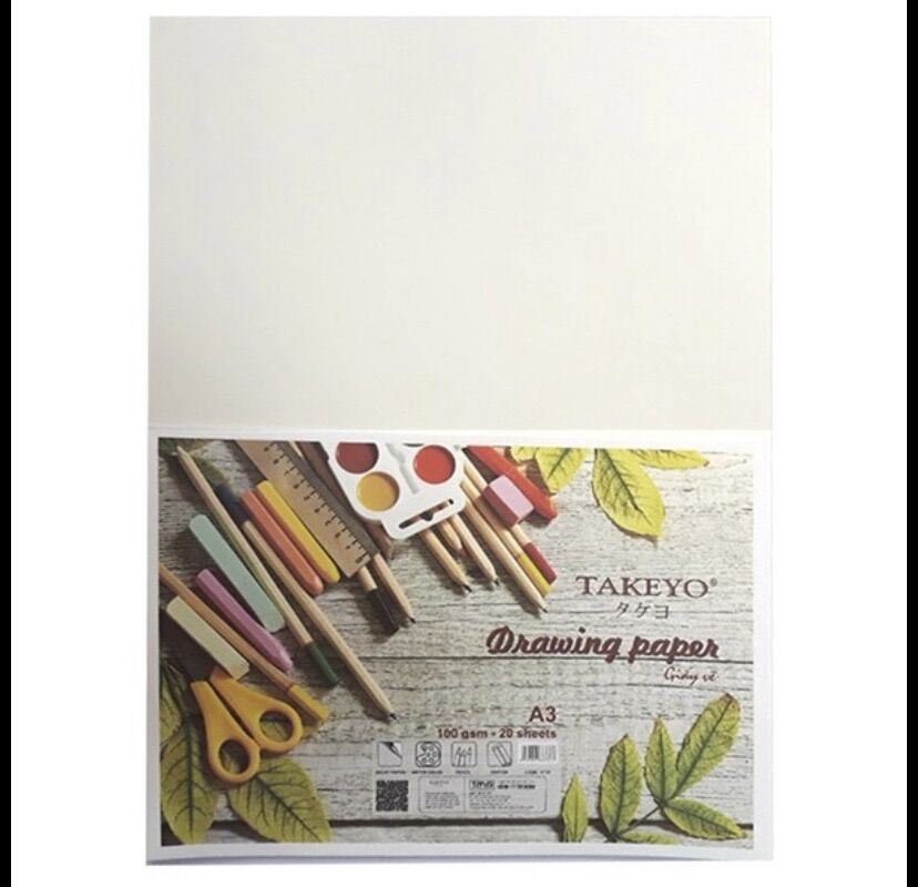 XẤP GIẤY VẼ A3 TAKEYO ( Xấp 20 tờ )