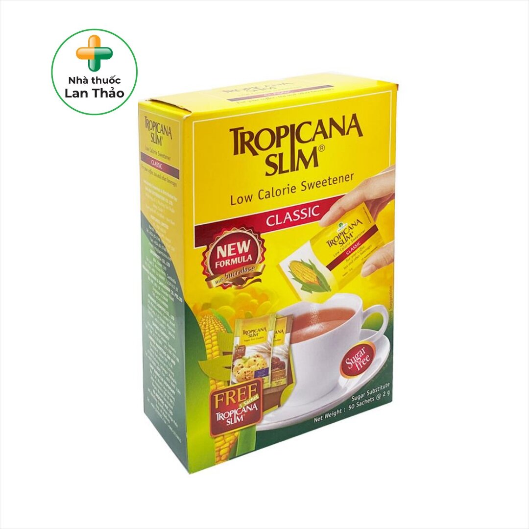 ĐƯỜNG BẮP ĂN KIÊNG TROPICANA SLIM HỘP 50 GÓI