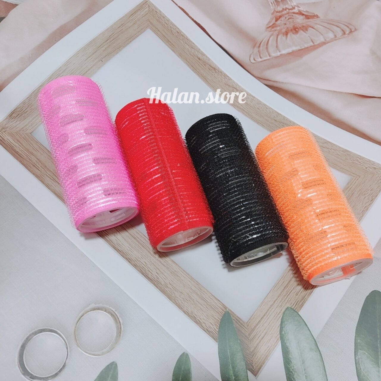 Lô cuốn tóc mái bay,lô cuốn tóc tự dính cỡ lớn 10/4 cm