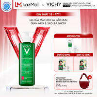 Sữa rửa mặt dạng gel làm sạch sâu giảm bã nhờn Vichy Normaderm Phytosolution