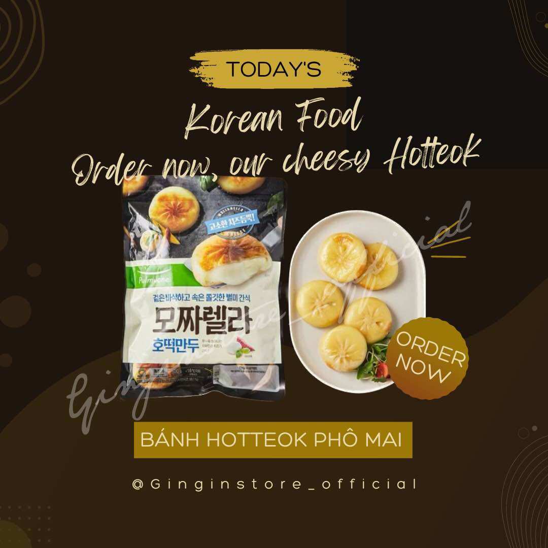 Bánh Hotteok phô mai