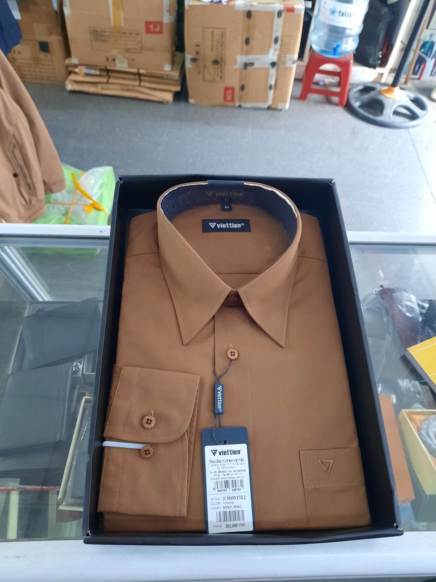 Sale Áo màu việt tiến dài tay size 41,42