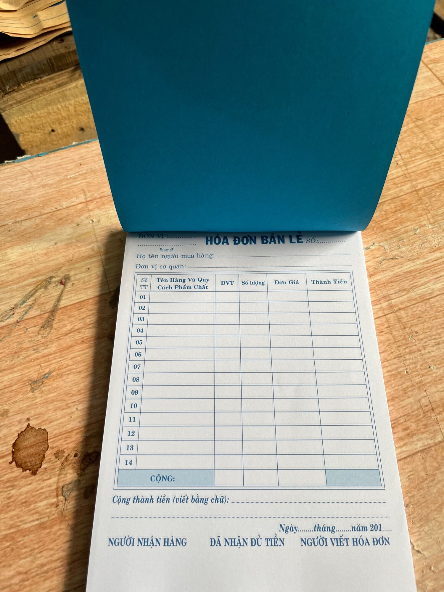 HÓA ĐƠN BÁN LẺ