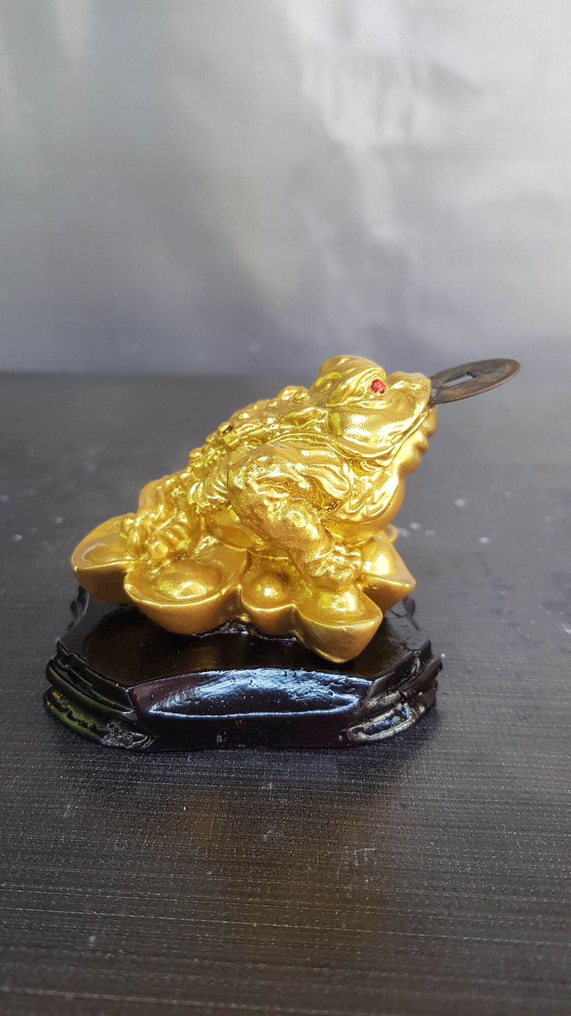 Tượng con Cóc, Thiềm Thừ phong thủy, Linh vật thờ cúng phong thủy, cao 8cm.