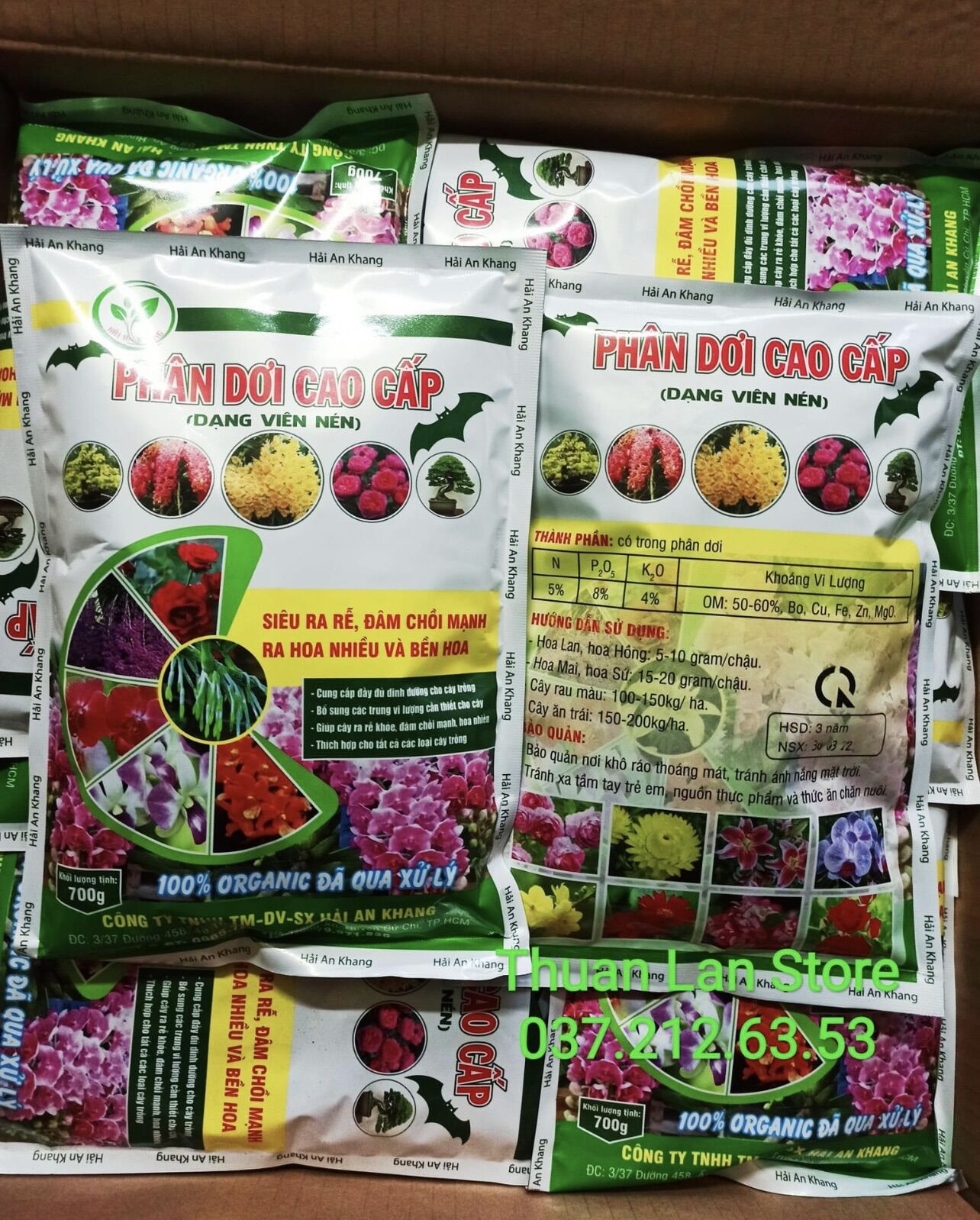 Phân Dơi Cao Cấp Dạng Viên Nén gói 700g