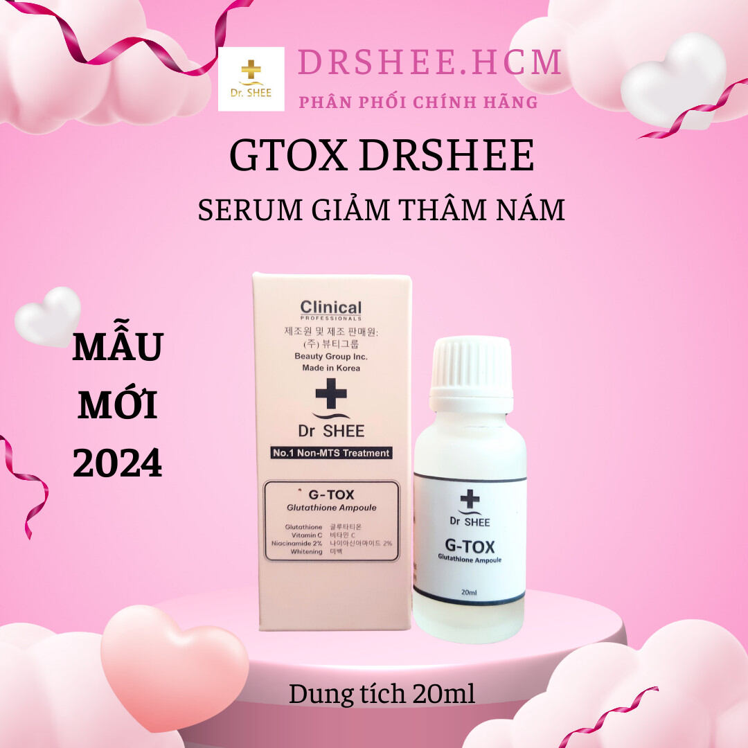 Tinh chất trắng sáng da Gtox DRSHEE serum mờ thâm nám Glutathione Ampoulea G-TOX Dr.shee cấp ẩm, đều màu da, giúp da săn chắc