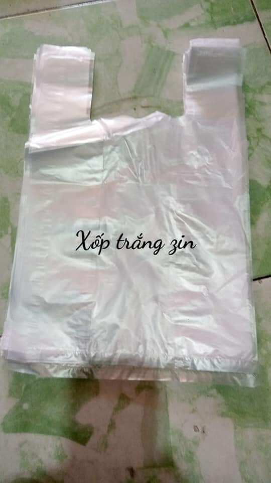 Nửa kg bịch nilong trắng quai xách, hàng đẹp