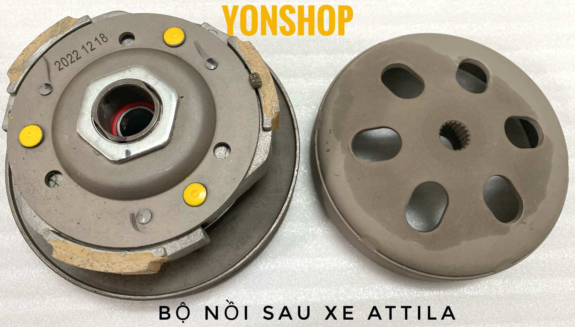 Bộ Nồi Sau Xe Attila, Spacy Hàng Cao Cấp Loại 1