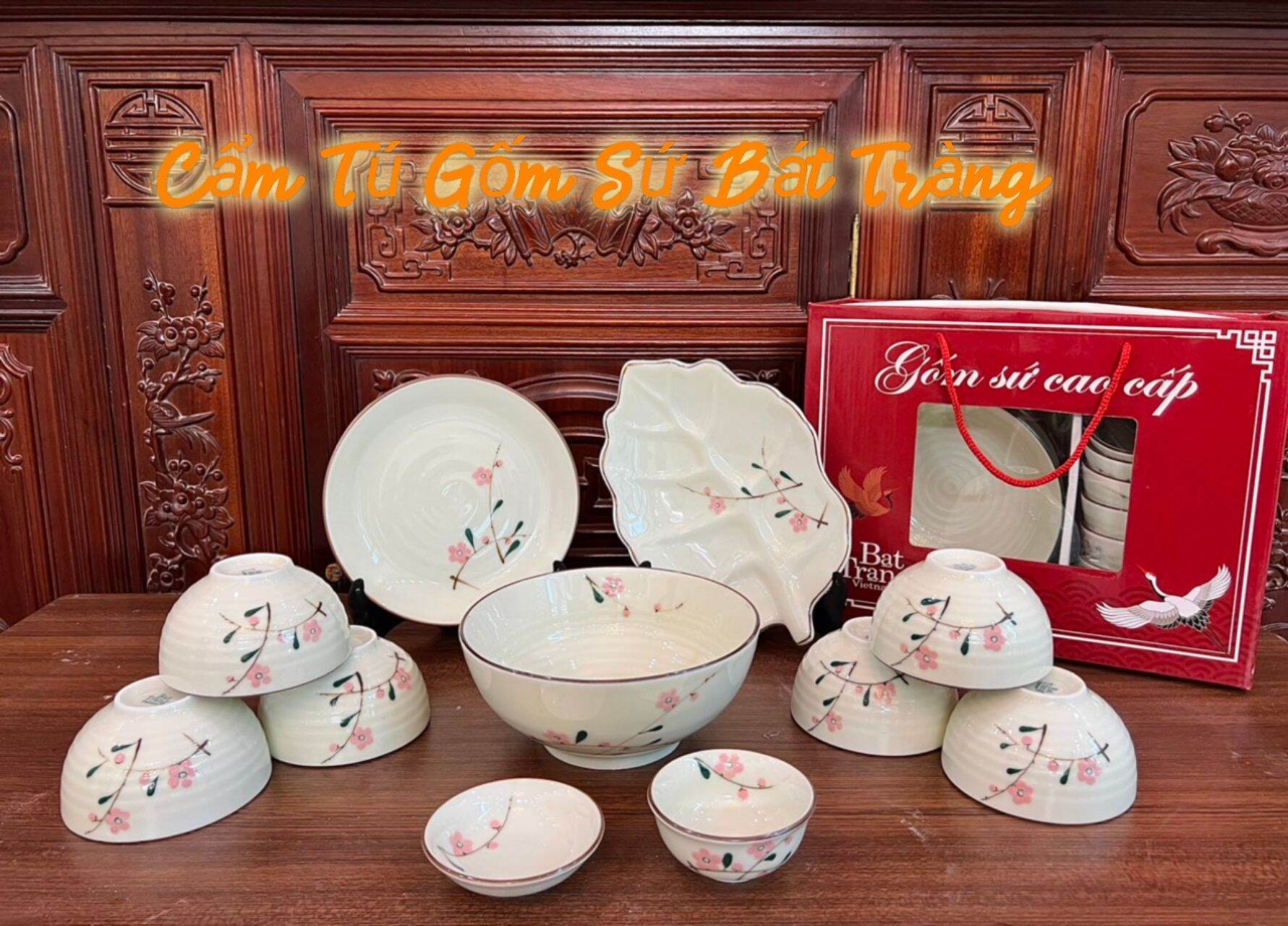 Bộ Bát Đĩa Cao Cấp Bát Tràng