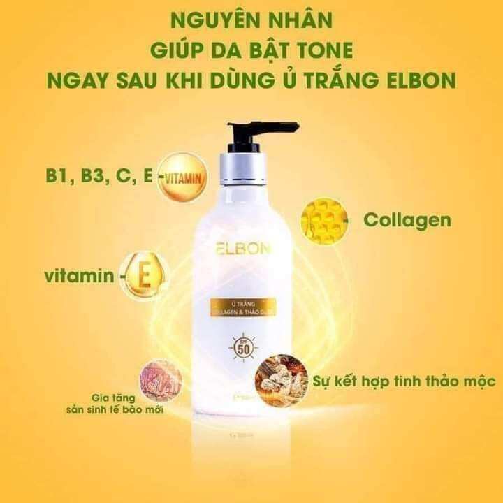 Ủ trắng da collagen 300ml