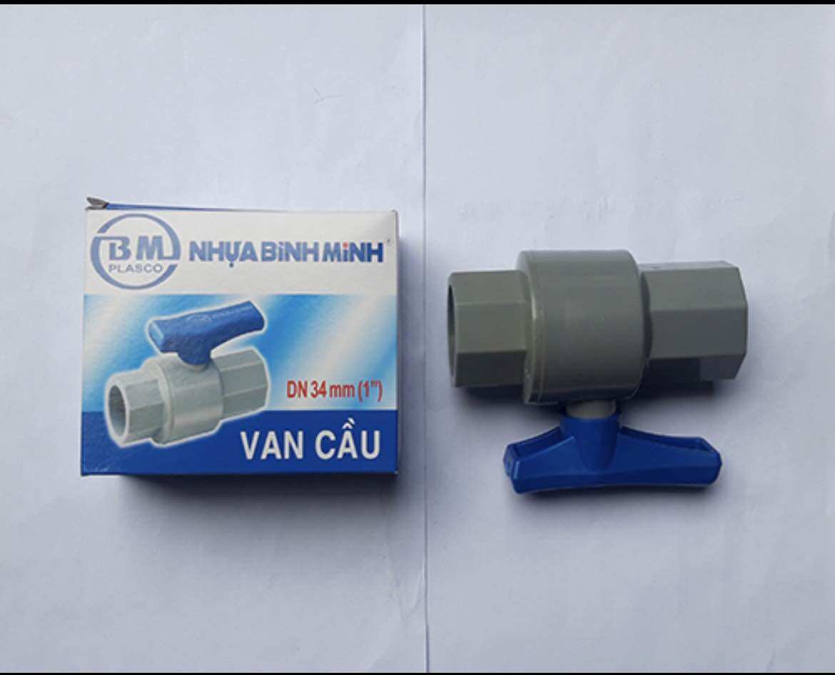Van cầu nhựa uPVC Bình Minh (21mm, 27mm, 34mm)
