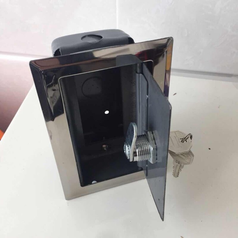 Hộp công tắc cửa cuốn chạy điện kiểu thông dụng hộp công tắc cửa cuốn cửa trượt nâng hạ nhà để xe kiểu lắp âm thầm có lõi khóa nút
