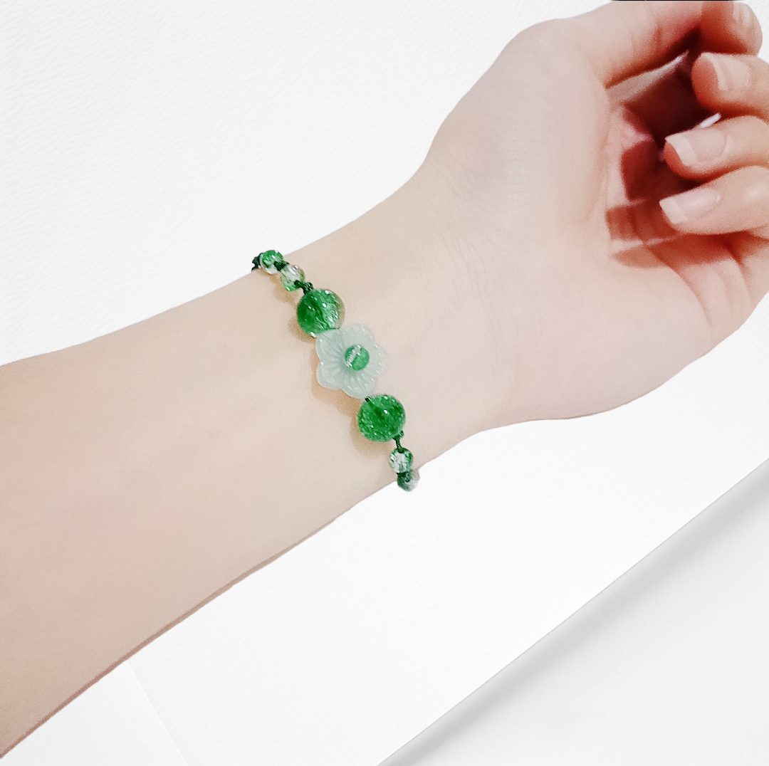 Vòng tay phong thủy mix hạt đá phong thủy phong cách hoàng gia ảnh thật từ shop