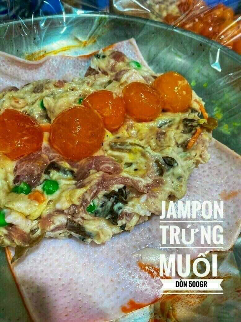 Jambon trứng muối. Chả da cam đòn 500g